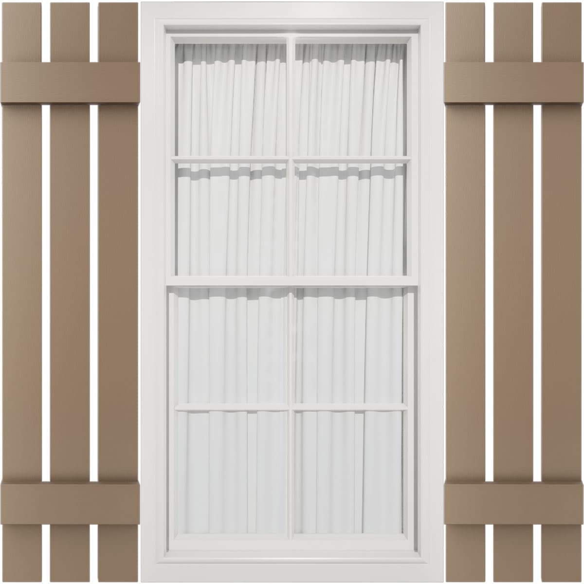TailorMade Three Board Spaced (2 Batten), Board-n-Batten Shutters