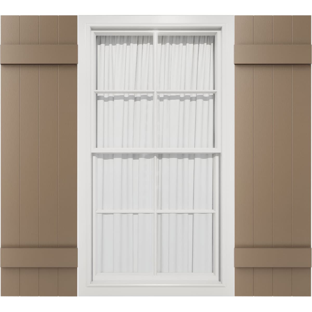 TailorMade Four Board Joined (2 Batten), Board-n-Batten Shutters